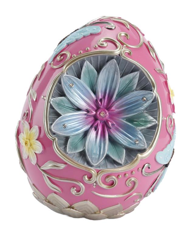 11.89" RESIN LIT EASTER EGG