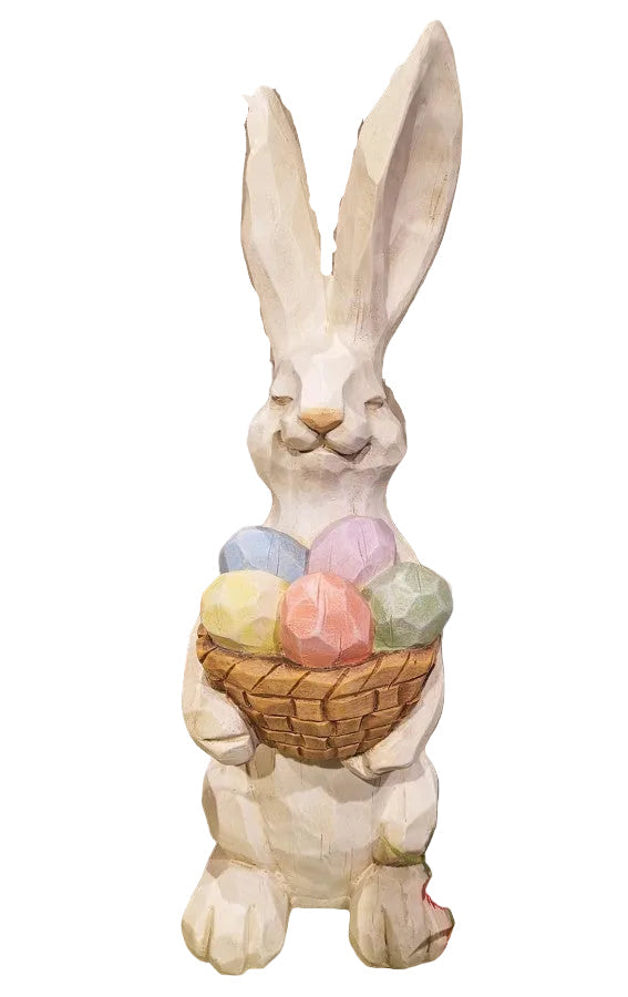 23" BUNNY HOLDING EGGS