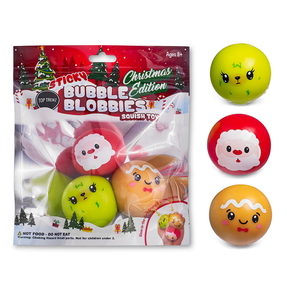 TOP TRENZ Sticky Bubble Blobbies - Christmas Edition
