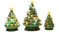 Christmas Carousel Collection - Traditional Retro Ceramic Light Up Tree