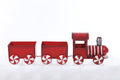 Christmas Carousel Collection - 24" Metal Peppermint Train