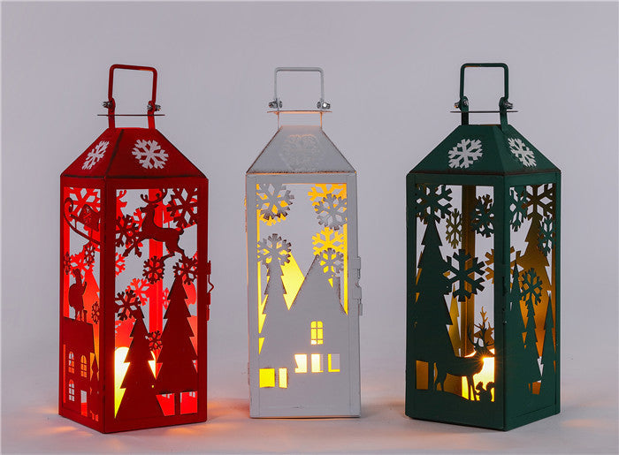 Christmas Carousel Collection - 14.5" Cut Out LED Lantern
