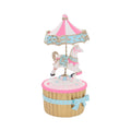 10" RESIN CAROUSEL CAKE HORSE MUSIC BOX