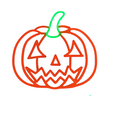 13” Pumpkin Halloween Neon Sign