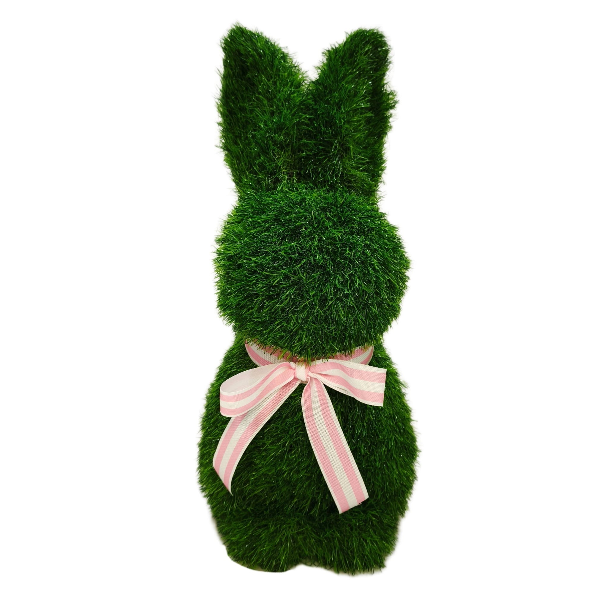 24.5" Artificial Turf Bunny with Bow