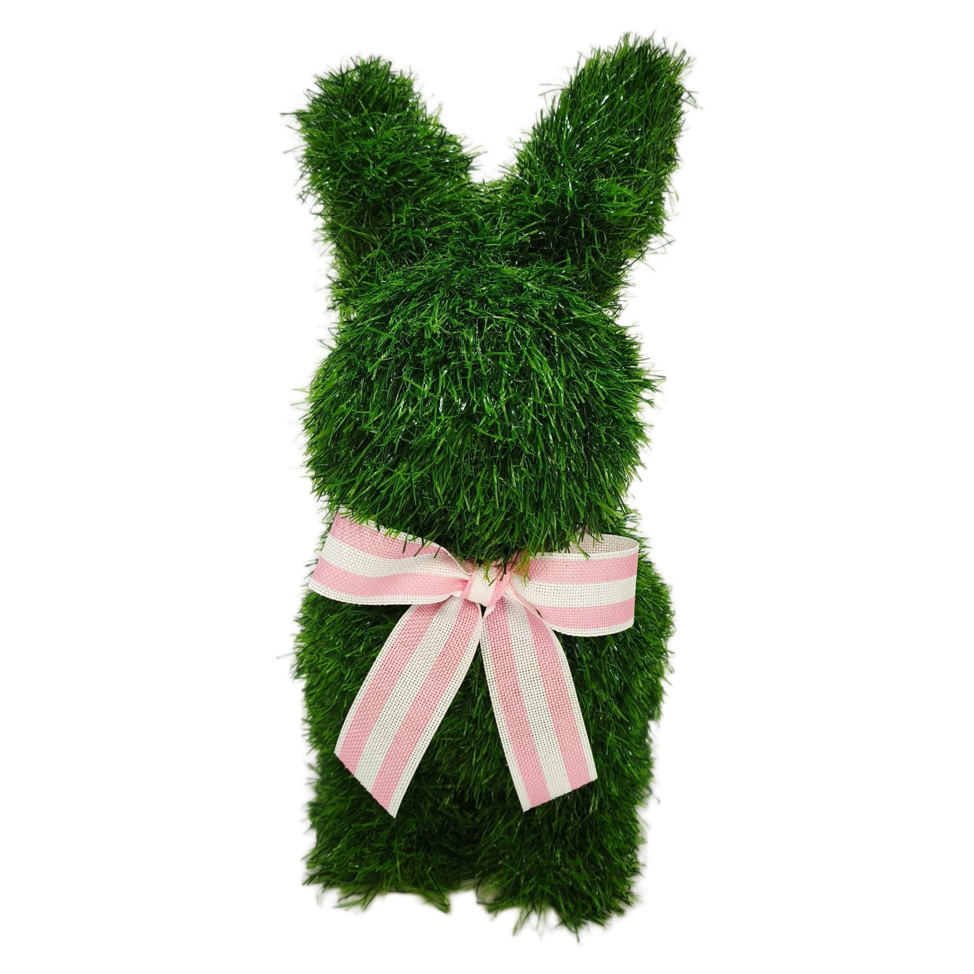 15.5" Artificial Turf Bunny with Bow