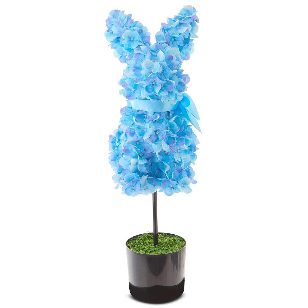 27" Hydrangea Bunny Topiary