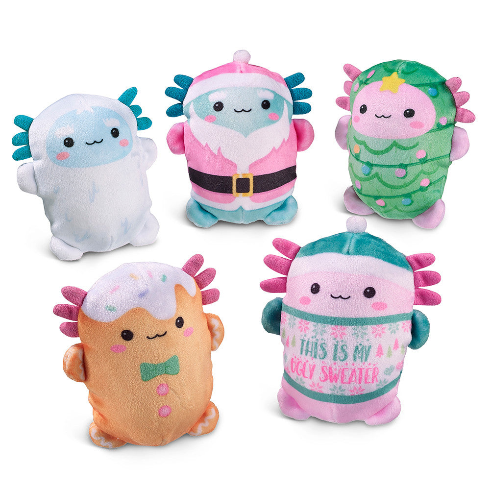 TOP TRENZ - Bubble Stuffed Squishy Friends - A Very Axolotl Christmas