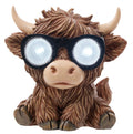 9" SOLAR HIGHLAND COW