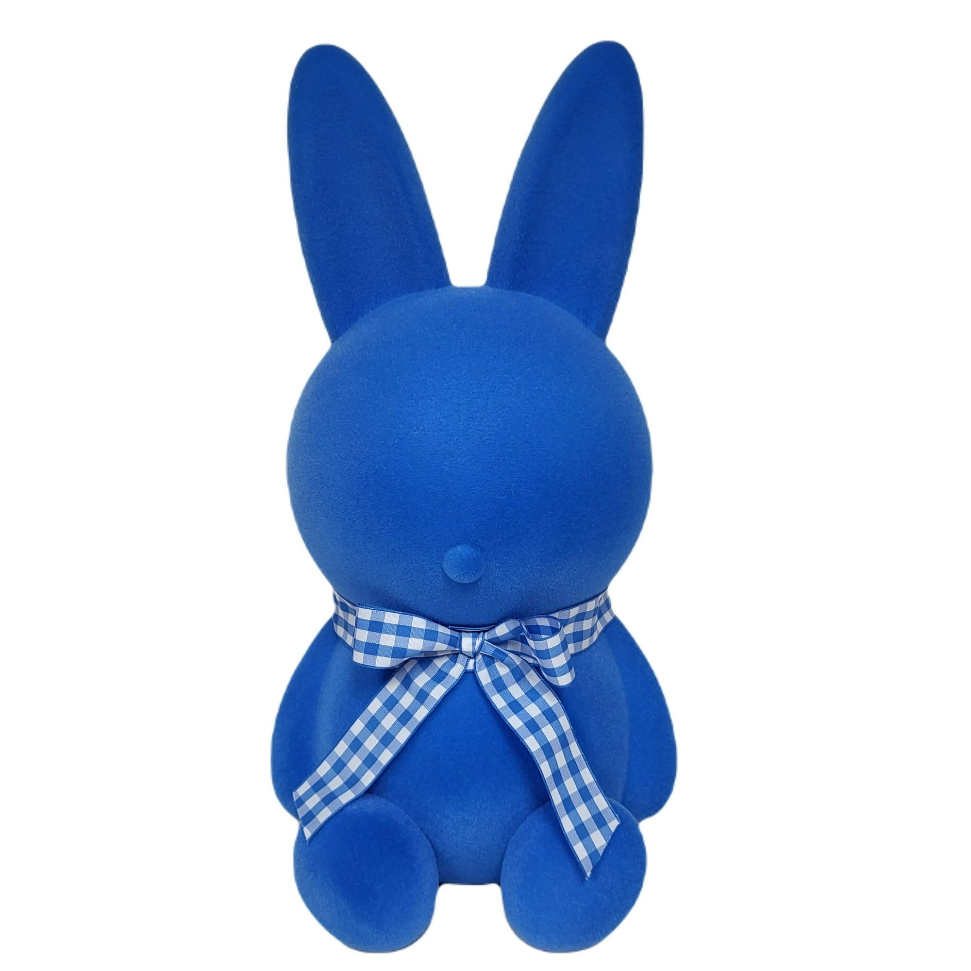 16" Blue Flocked Bunny