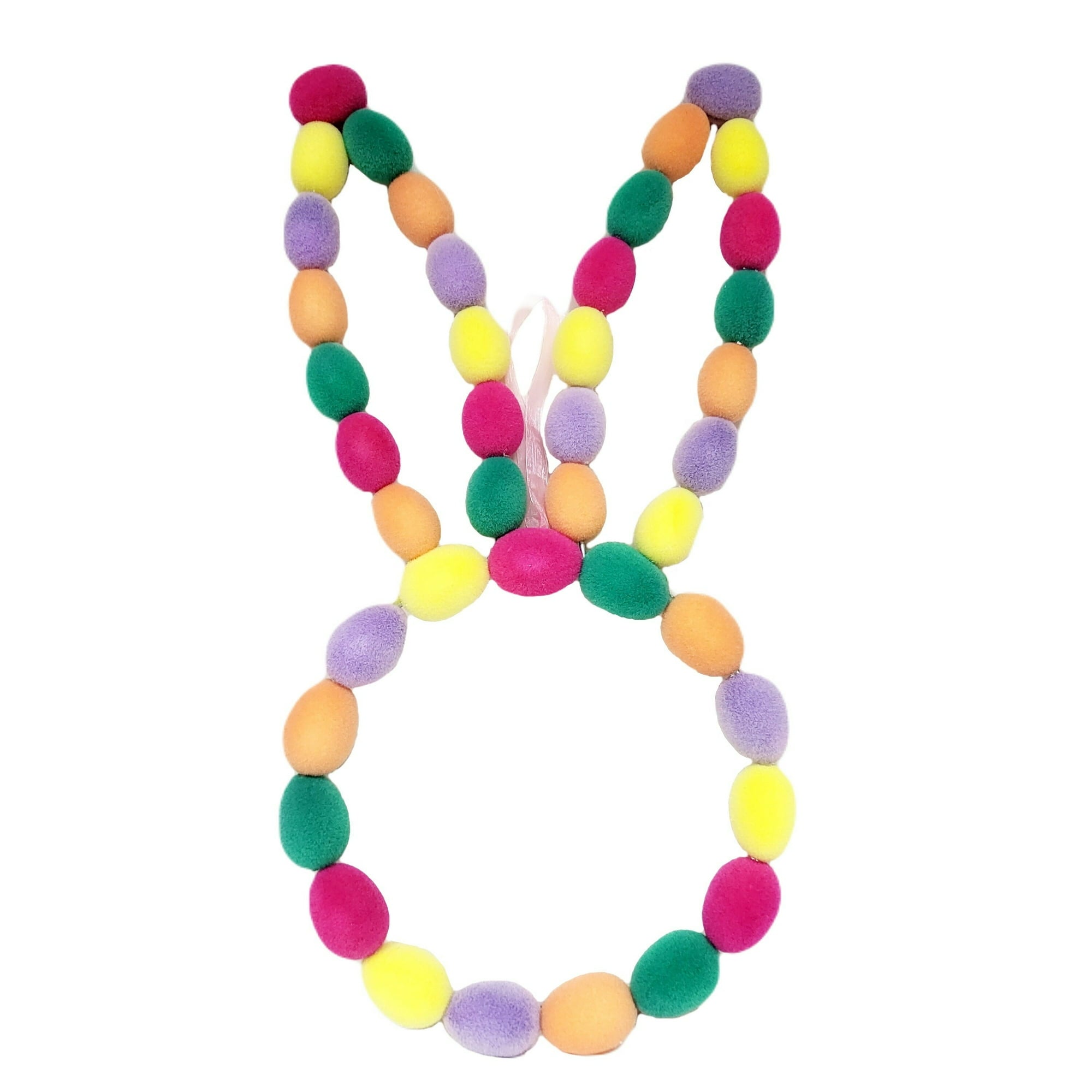 29" EGG BUNNY WREATH MULTI COLOR