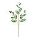Christmas Carousel Collection -  27" Holly Berry Felt Spray