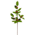 Christmas Carousel Collection -  30.5" Felt Holly Leaf Spray