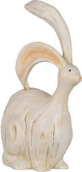 12" SITTING WOODEN BUNNY