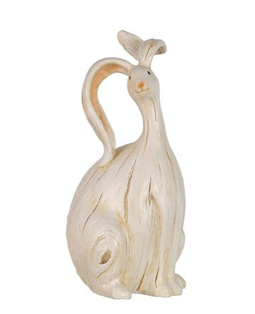 11" SITTING WOODEN BUNNY