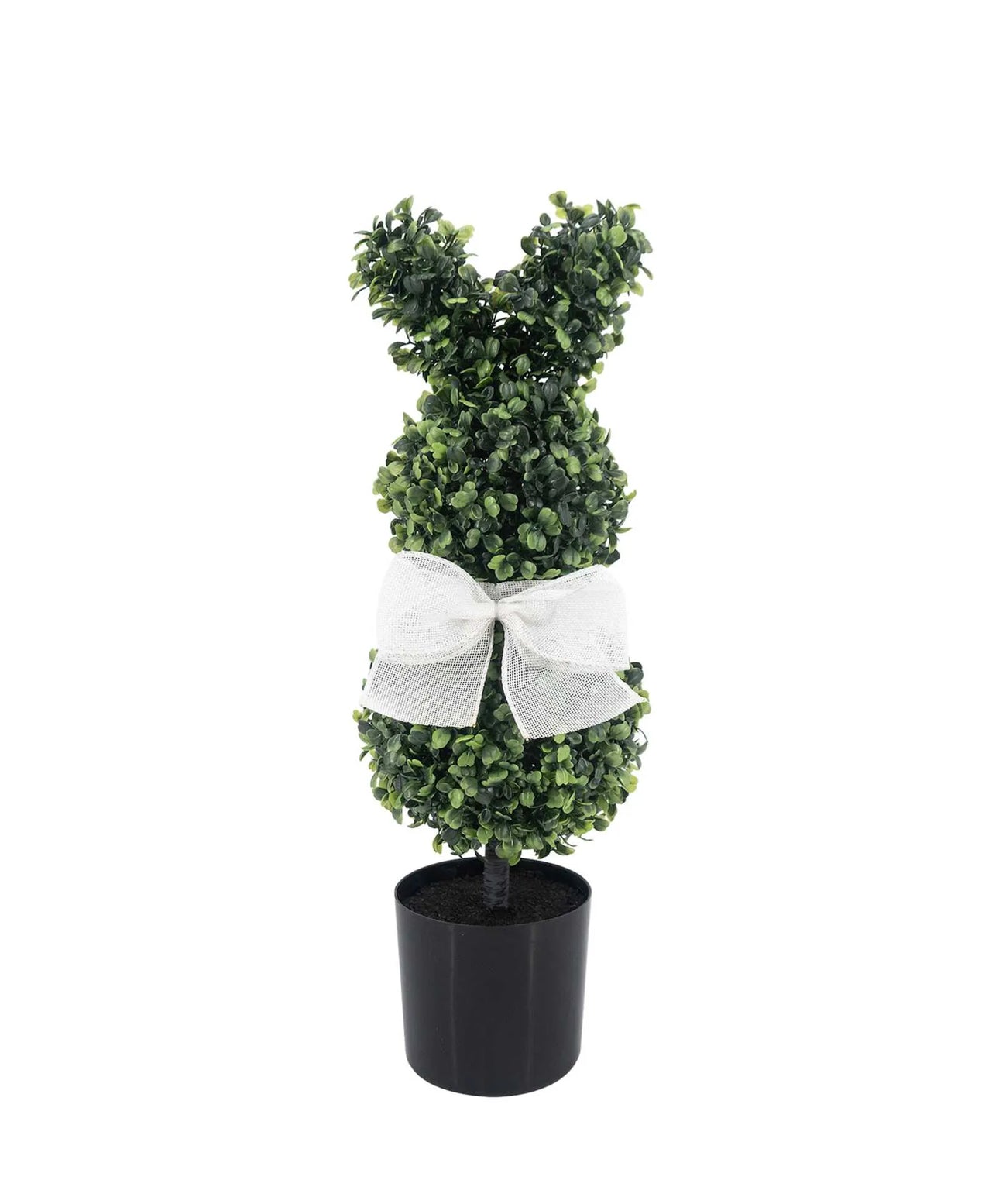 21" UV BOXWOOD BUNNY TOPIARY