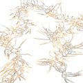 Christmas Carousel Collection - 19.6' Cluster Lights - Clear Wire 600 White Lights With Remote