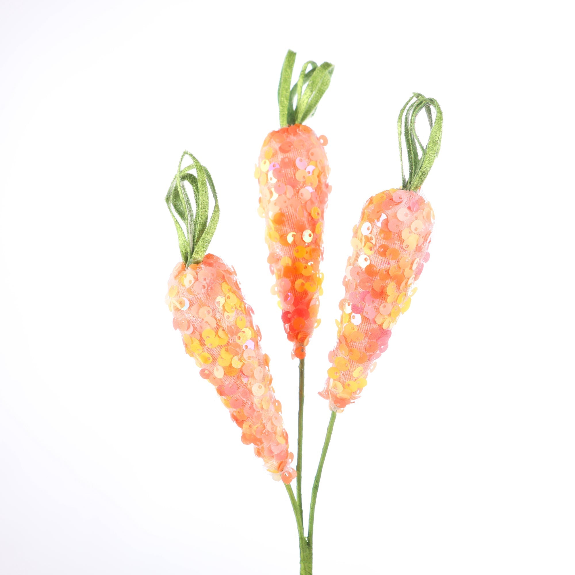 11" Sequins Carrot Pick Orange