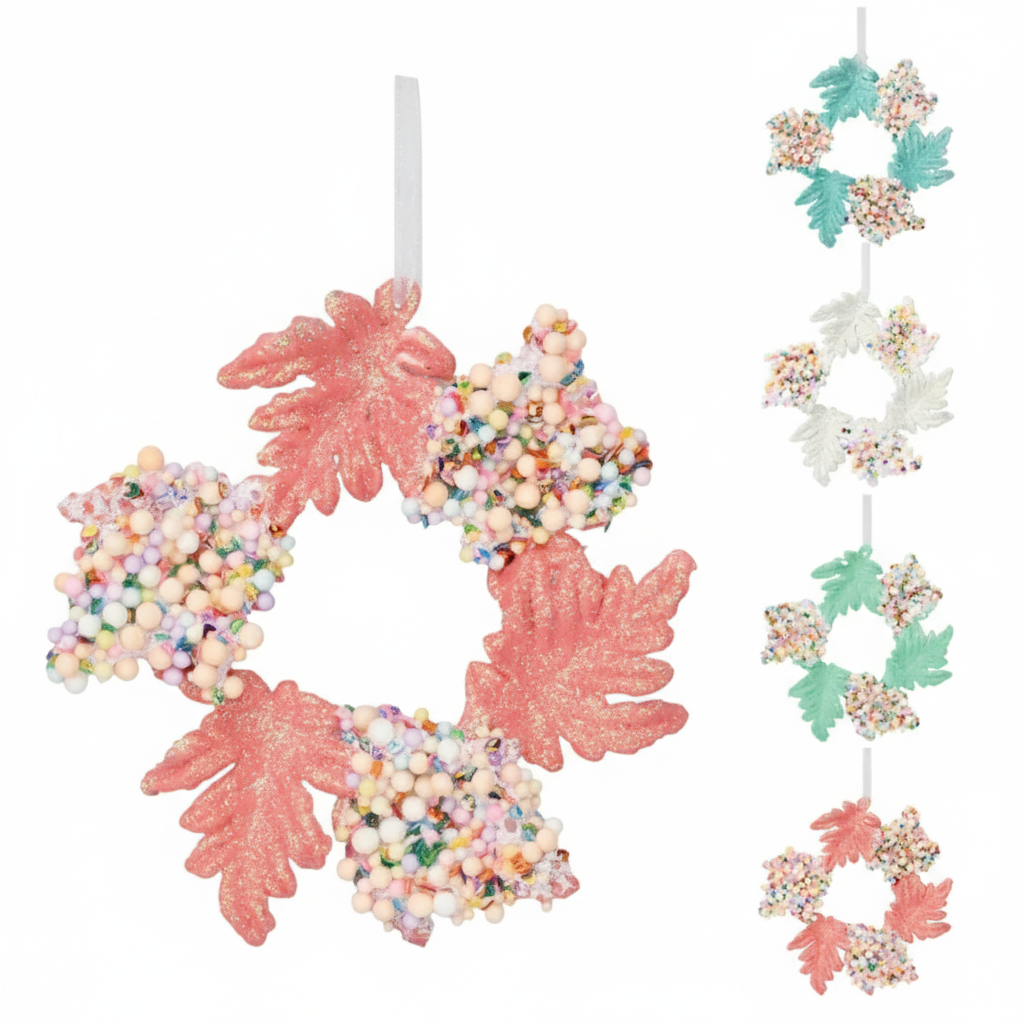 Santa's Sweet Shoppe Collection -  5" Candy Poinsettia Ornament