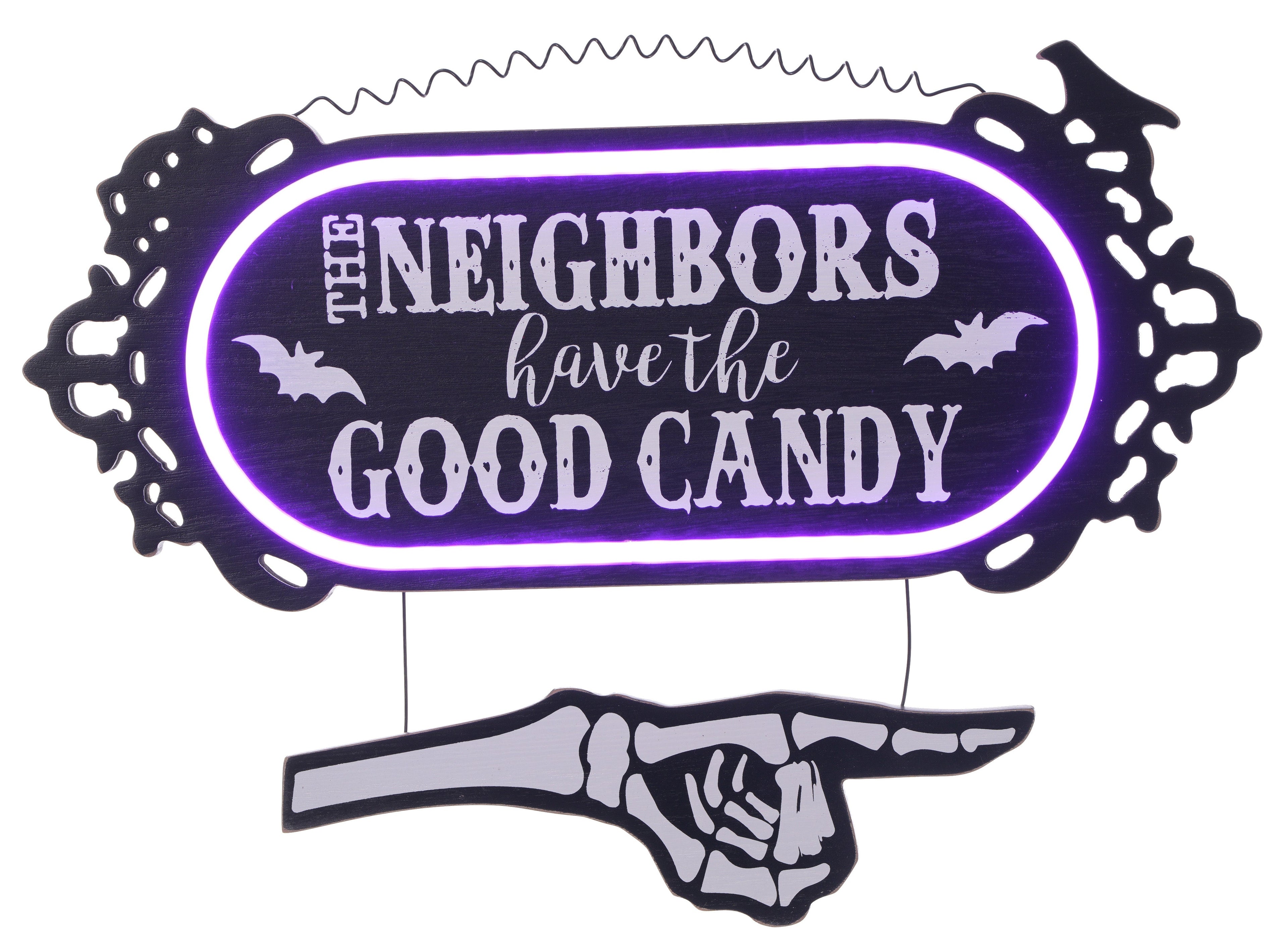 15" Halloween Light Up Good Candy Sign