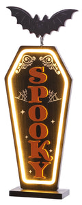 16" Halloween Light Up Spooky Table Top Sign