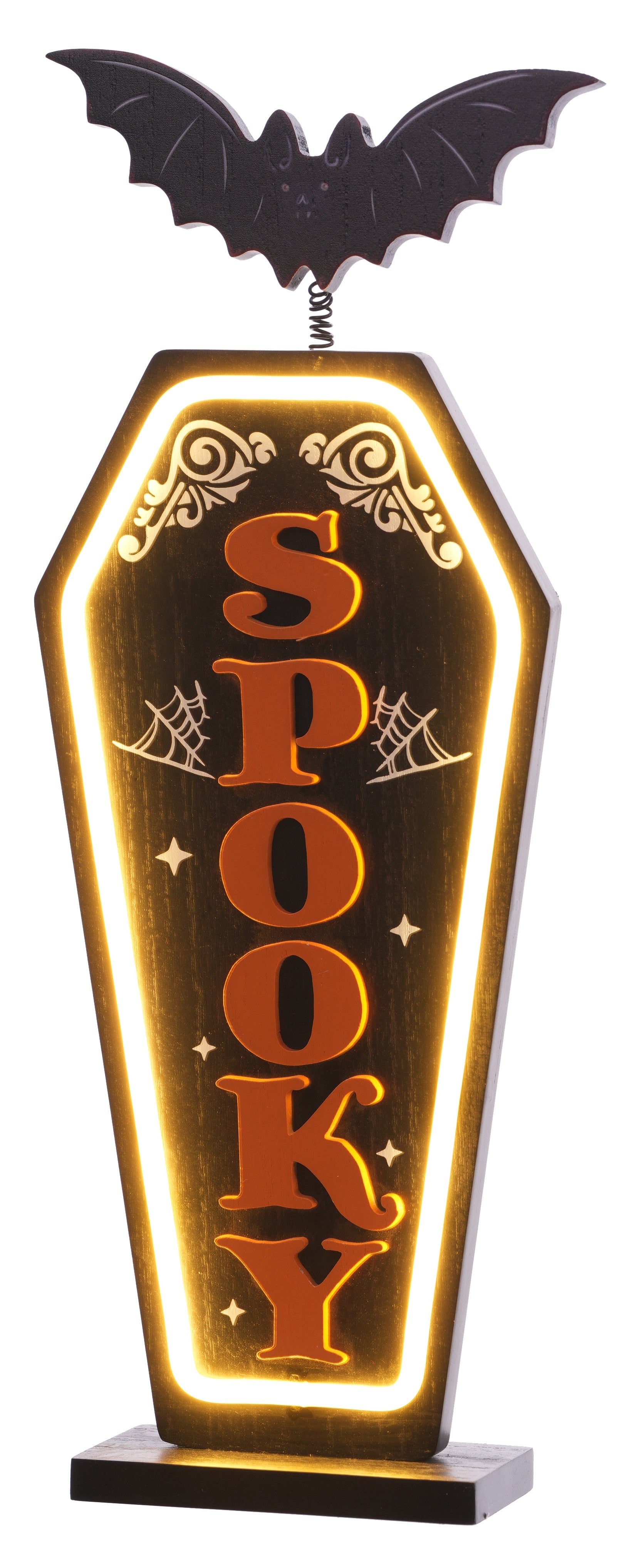 16" Halloween Light Up Spooky Table Top Sign