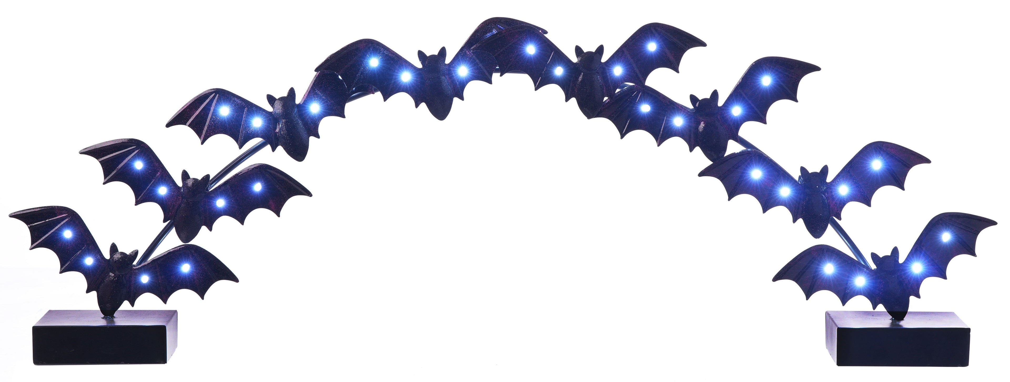 38" Halloween Light up Bats Mantel Arch