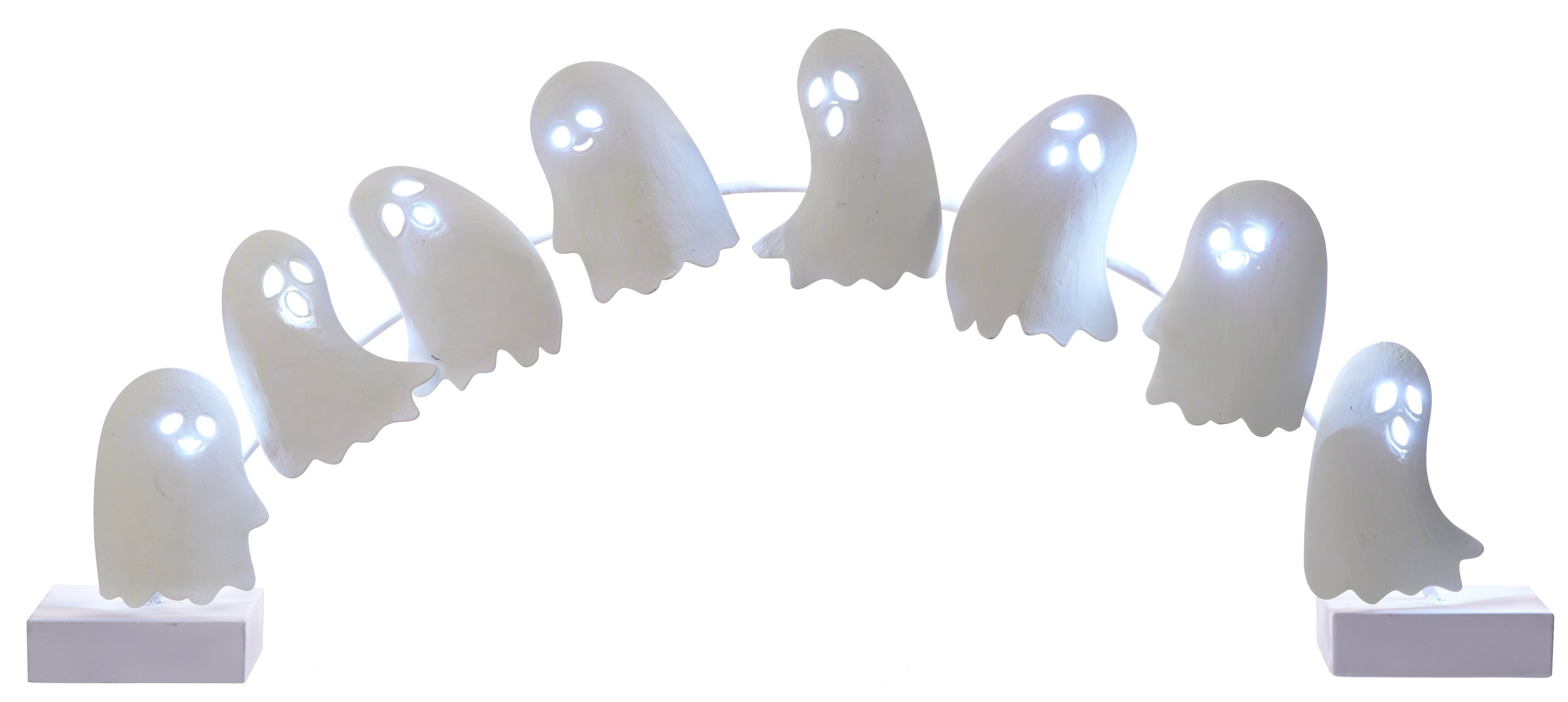 38" Halloween Light up Ghosts Mantel Arch