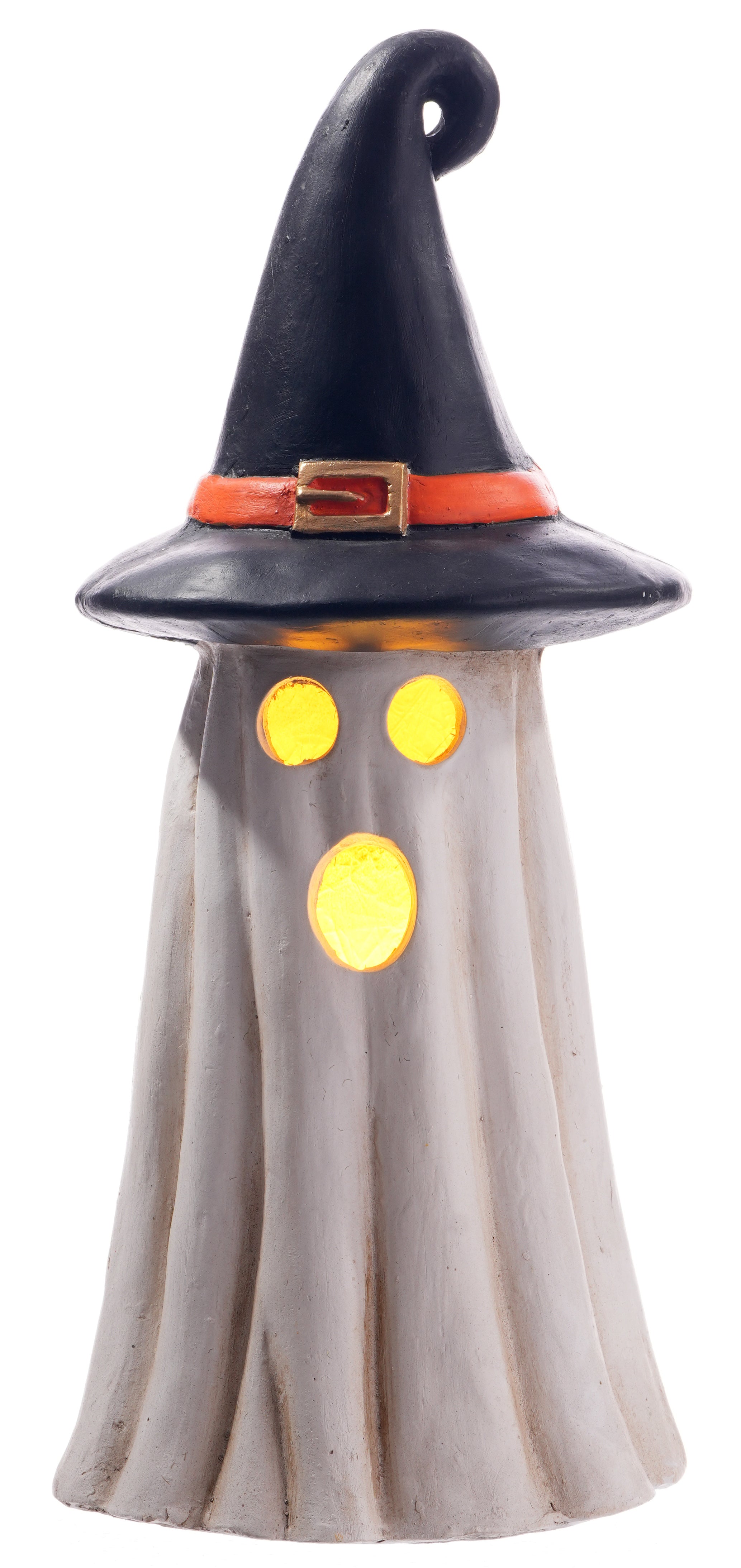 20" Halloween Light Up Ghost w/ Hat