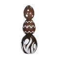 36” RESIN CHOCOLATE STACK OF EGGS