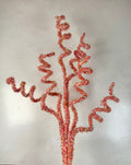 29"L V-CUT FOIL/GLTR CURLY TWIG SPRAY IRIDESCENT HOT PINK