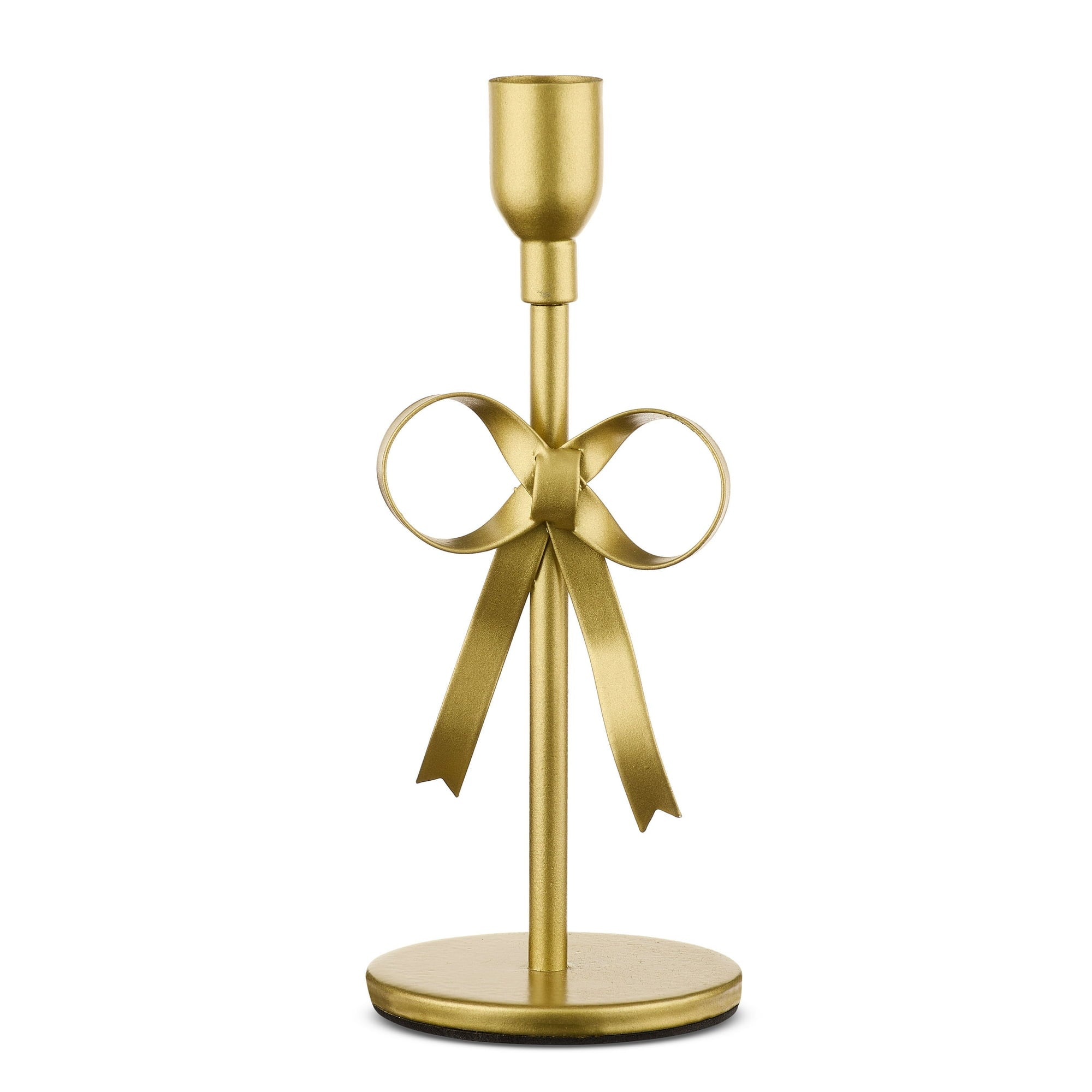 Valentine's Day - 8" Metal Bow Taper Candle Holder