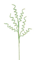 29"L V-CUT FOIL/GLTR CURLY TWIG SPRAY IRIDESCENT MINT GREEN