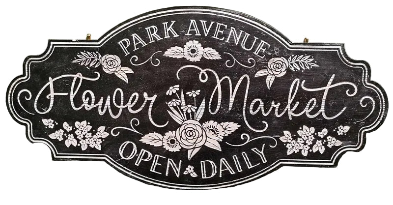 27X13 FLOWER MARKET SIGN