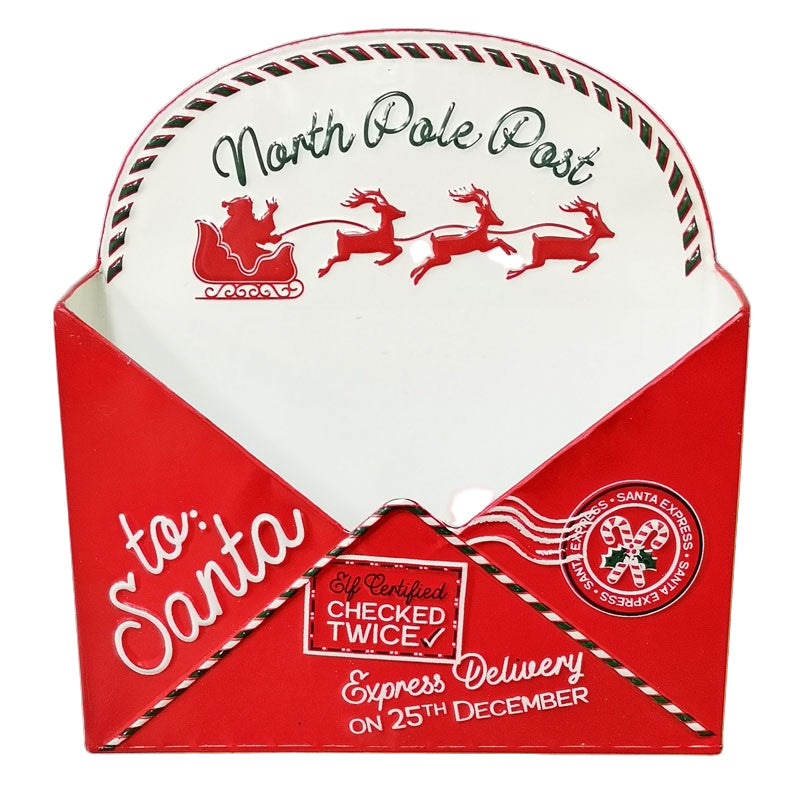 Christmas Carousel Collection - 11" METAL TO SANTA: ENVELOPE