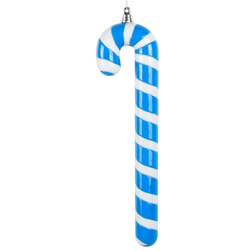 Santa's Sweet Shoppe Collection - 12" Luxe Enamel Candy Cane Ornament