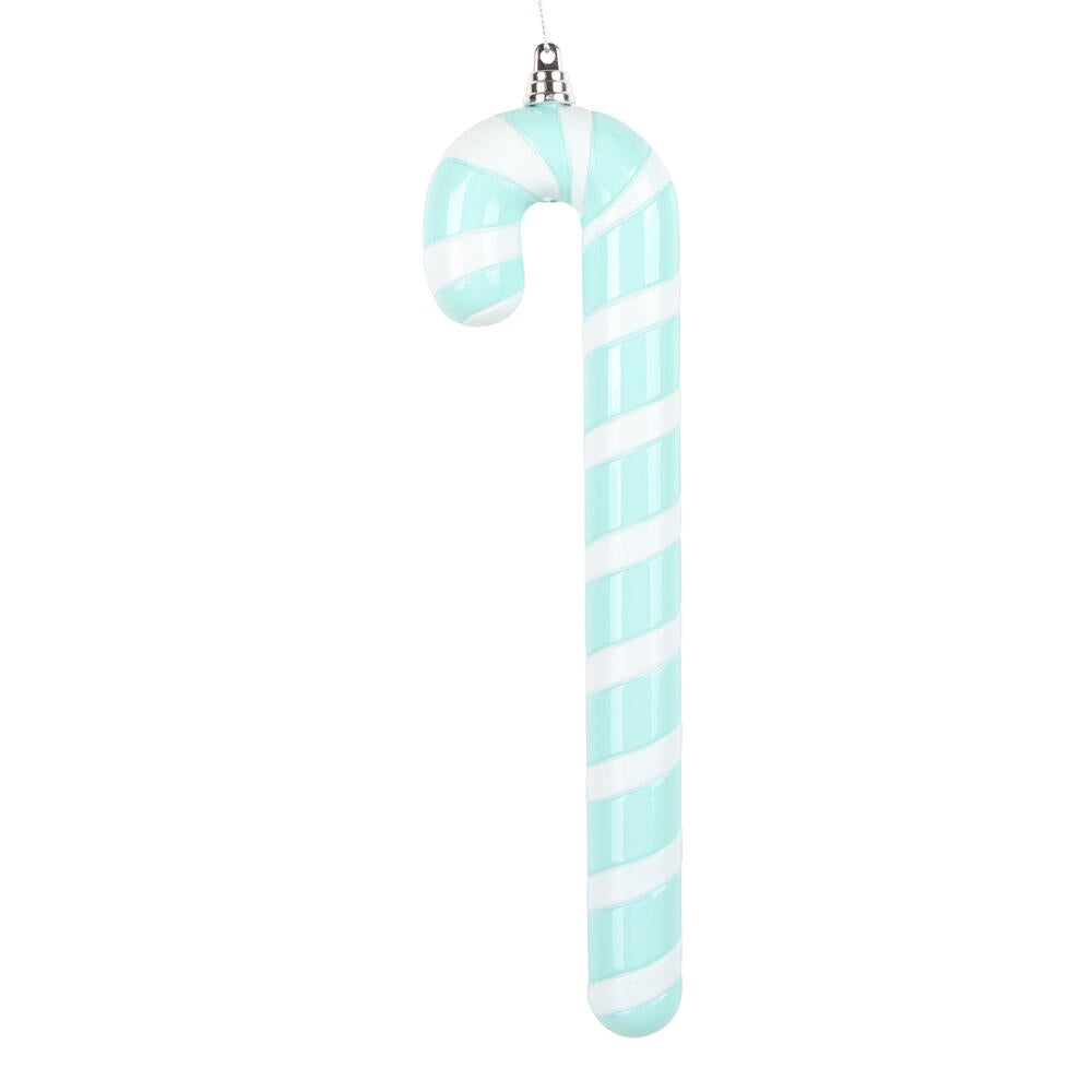 Santa's Sweet Shoppe Collection - 12" Luxe Enamel Candy Cane Ornament