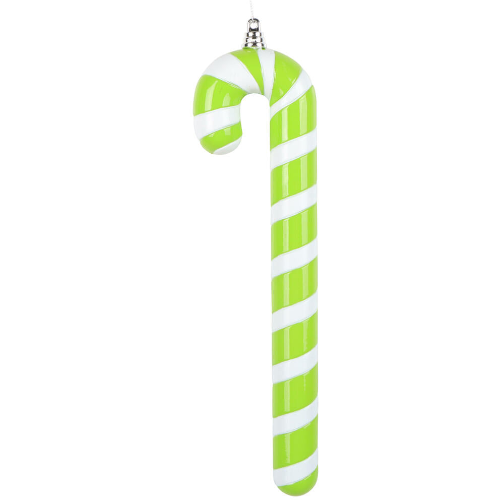 Santa's Sweet Shoppe Collection - 12" Luxe Enamel Candy Cane Ornament