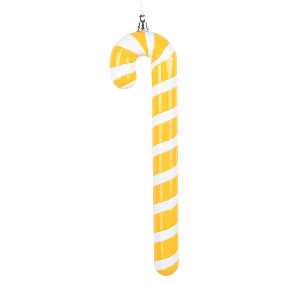Santa's Sweet Shoppe Collection - 12" Luxe Enamel Candy Cane Ornament
