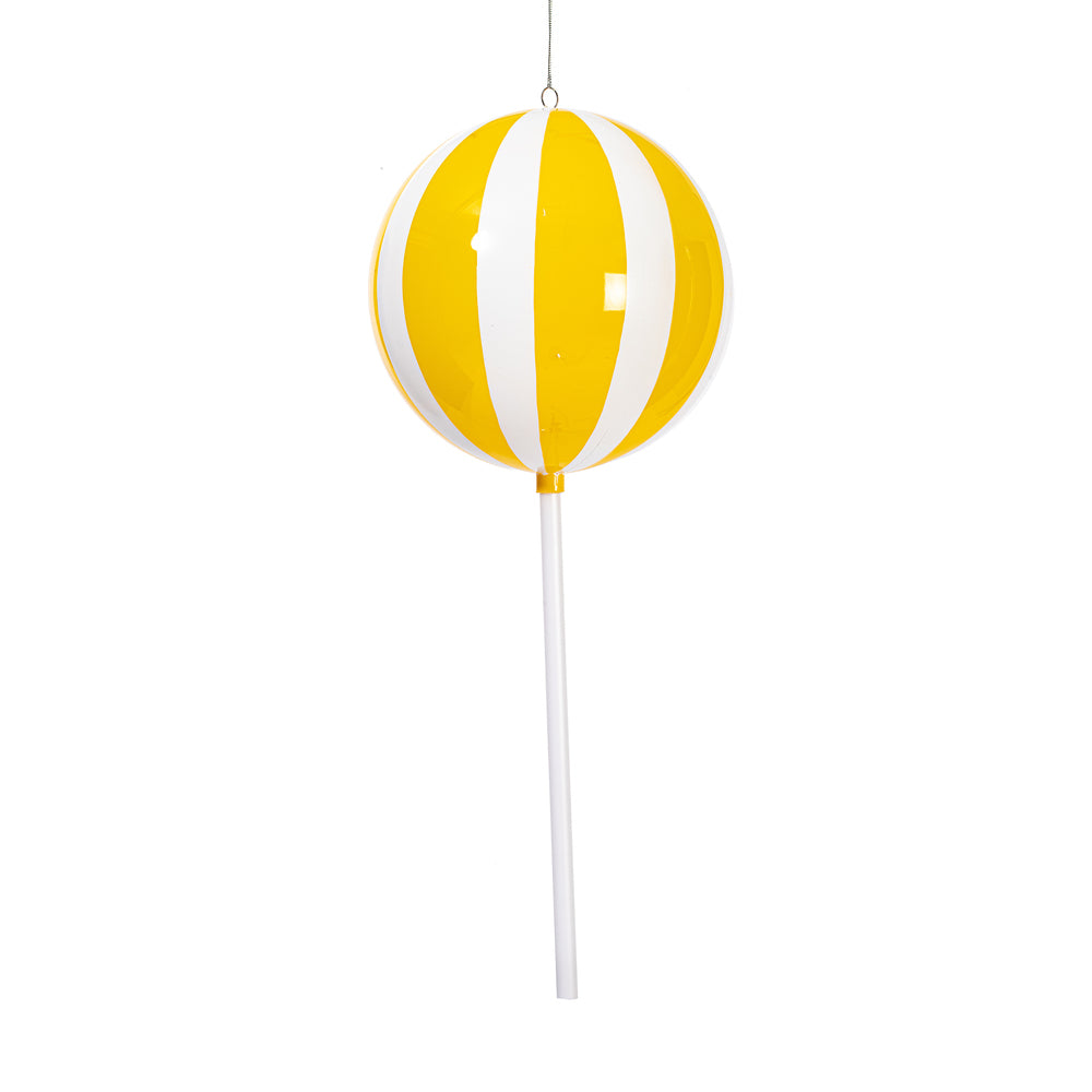 Santa's Sweet Shoppe Collection - 24" Luxe Enamel Round Lollipop Ornament