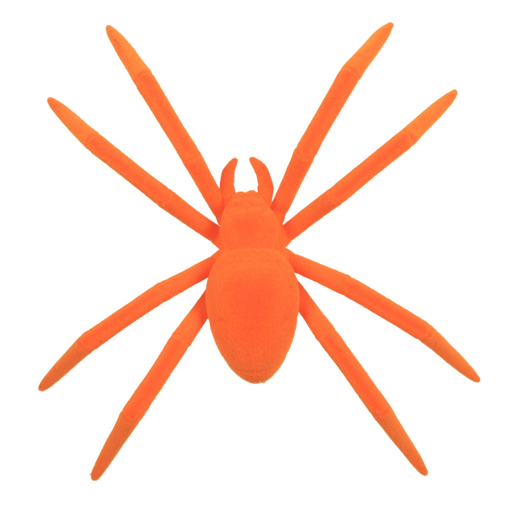 9.5" Flocked Spider Ornament