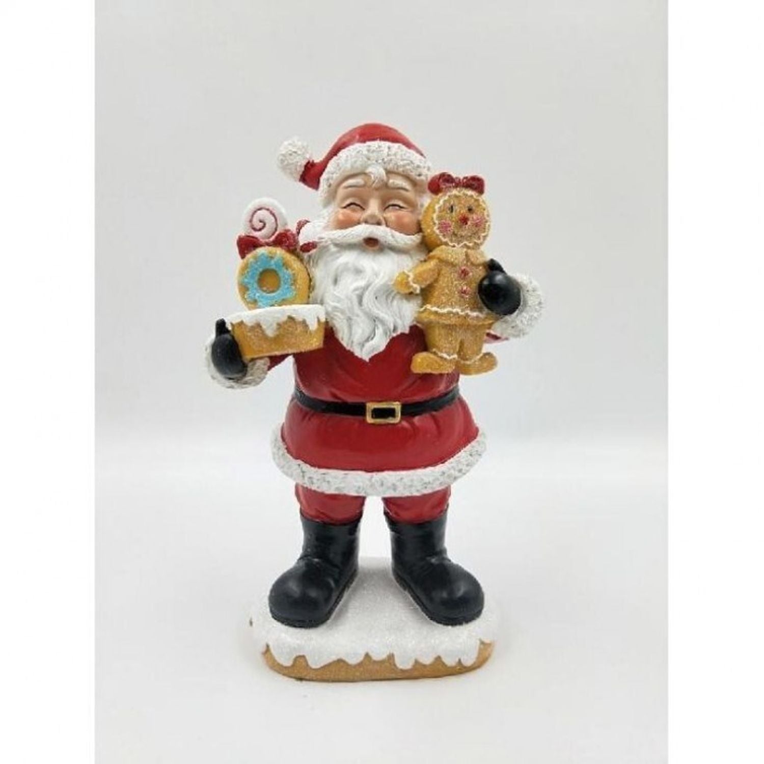 9" Resin Santa W/Sweets