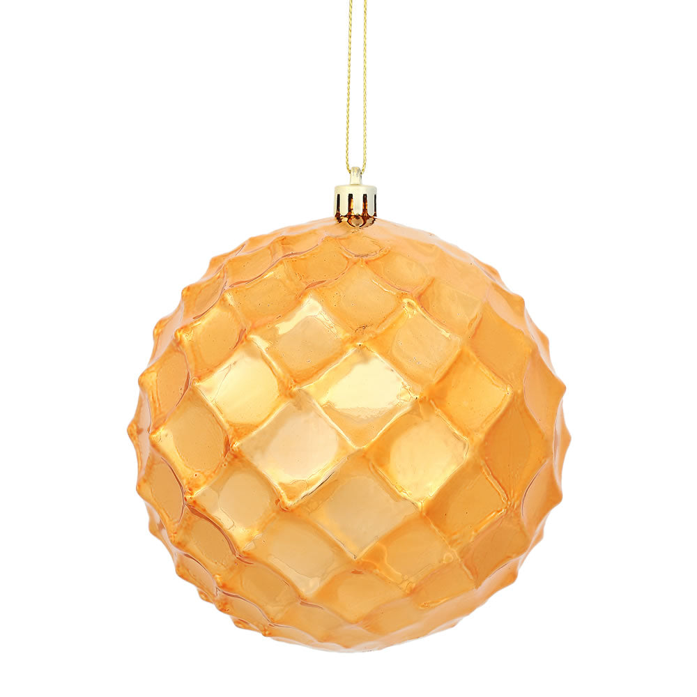 Santa's Sweet Shoppe Collection - 4" Shiny Diamond Bauble Ornament