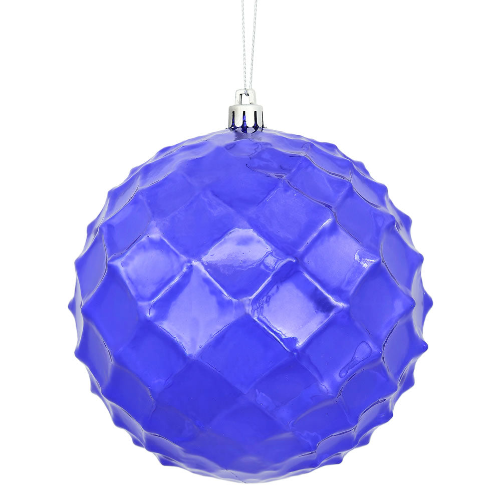 Santa's Sweet Shoppe Collection - 4" Shiny Diamond Bauble Ornament