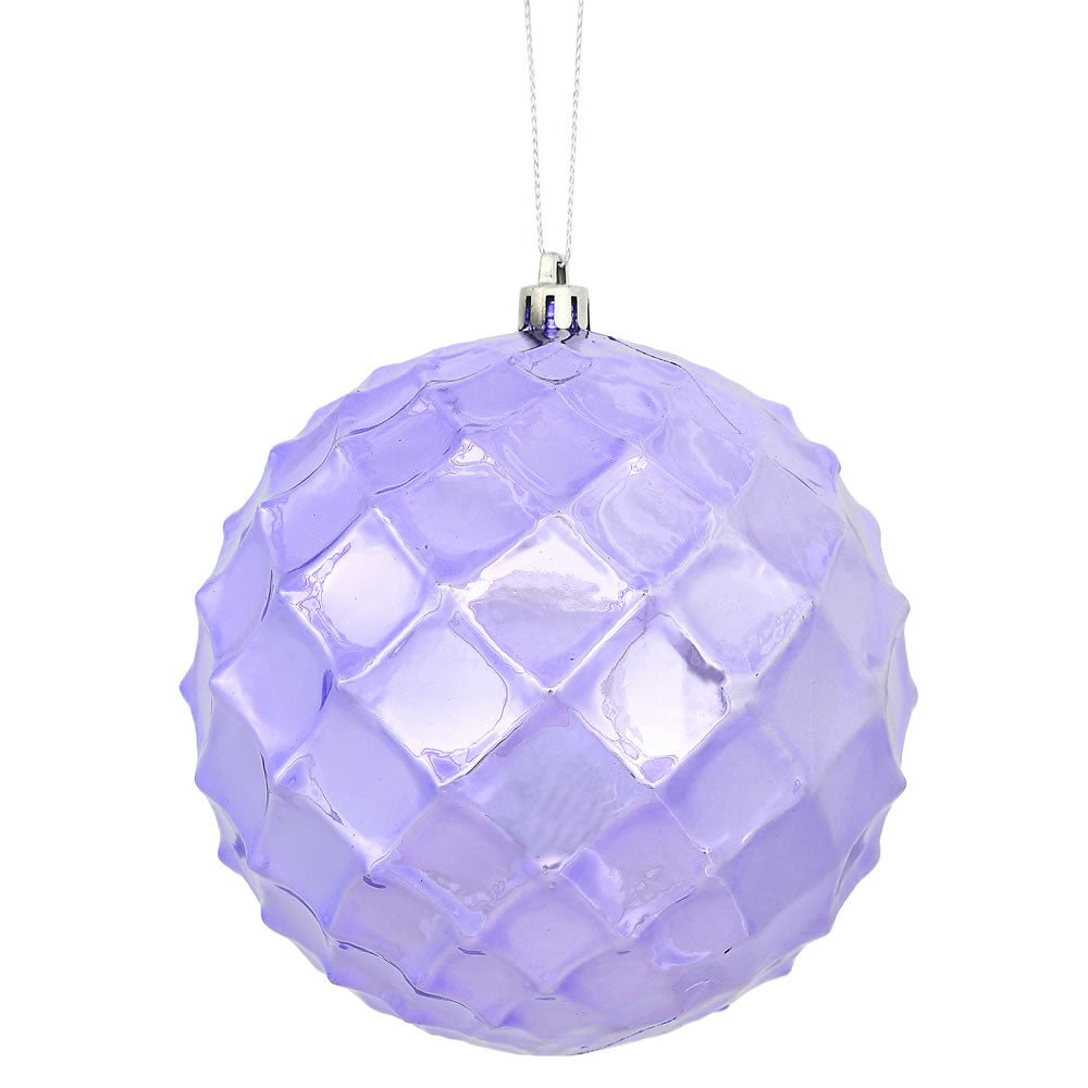 Santa's Sweet Shoppe Collection - 4" Shiny Diamond Bauble Ornament