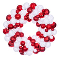 Candy Cane Lane -  24" Red/White Ball Wreath