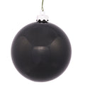 Luxe Enamel Black Shiny Ball Ornament