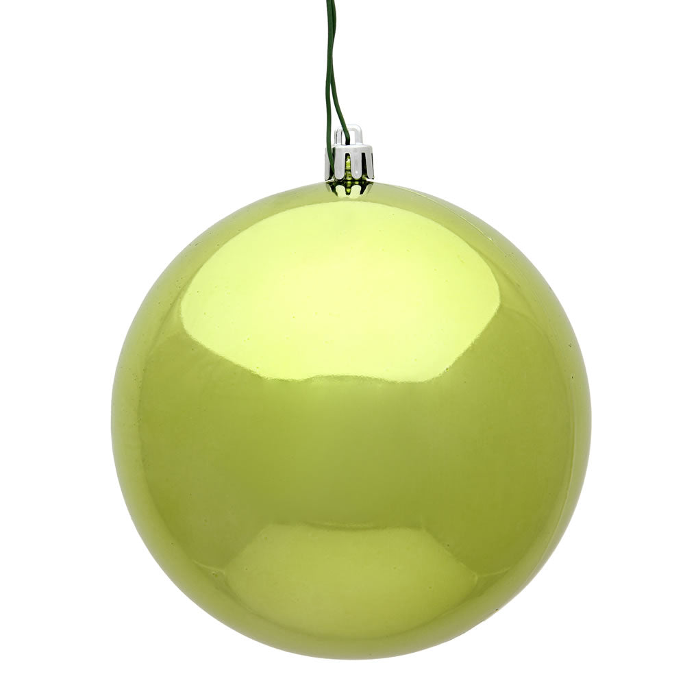 Luxe Enamel Lime Shiny Ball Ornament