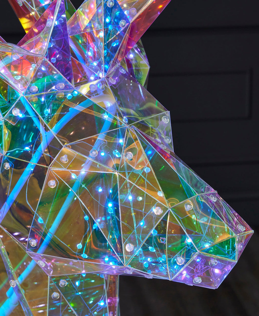 Iridescent LED Christmas Deer 57", LED lights