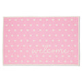 Cupid's Valentine - 36" x 24" Pink Hearts - Fabric Door Mat - Reversible